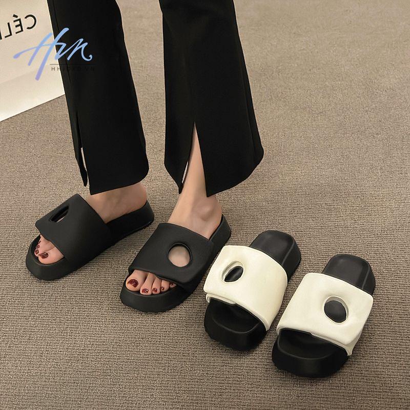 Sandal Đế Xuồng Dày Siêu Nhẹ Thời Trang Mùa Hè 2023 Phong Cách Mới Cho Nữ