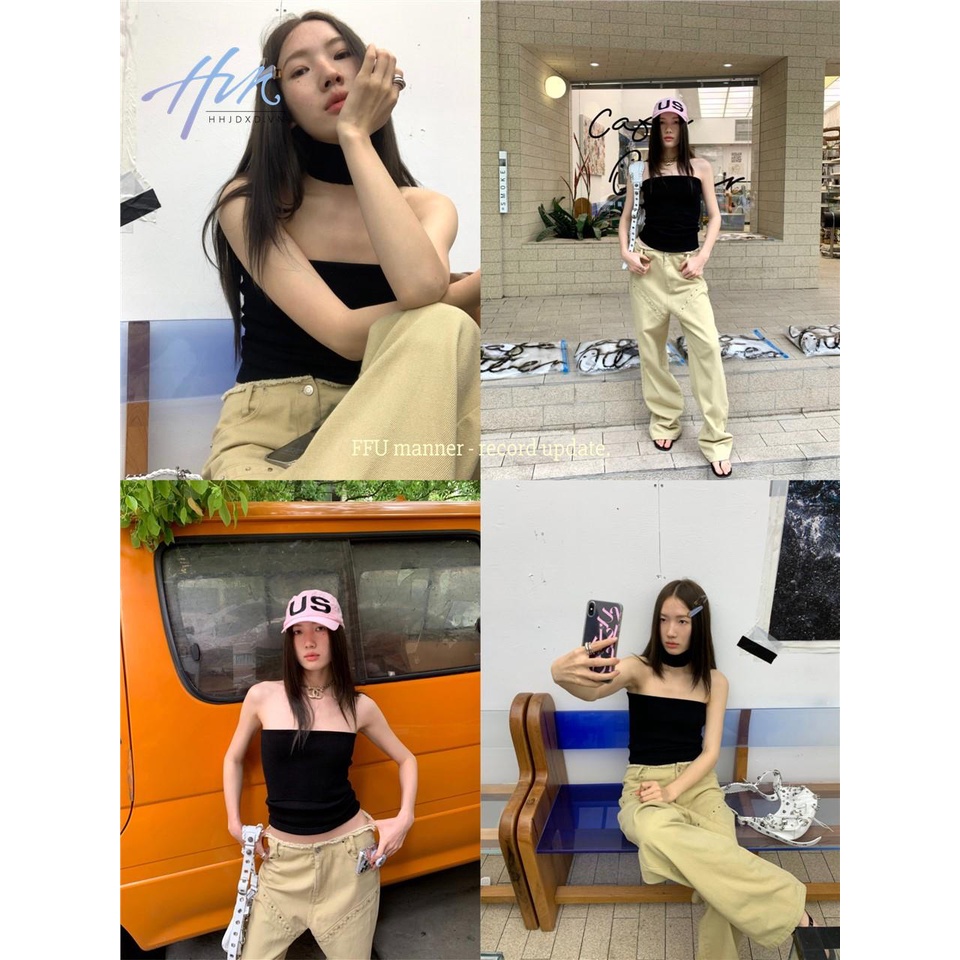 Áo Ống Dệt Kim Ôm Dáng Thời Trang Mùa Hè 2023 Mới Mẻ Cho Nữ