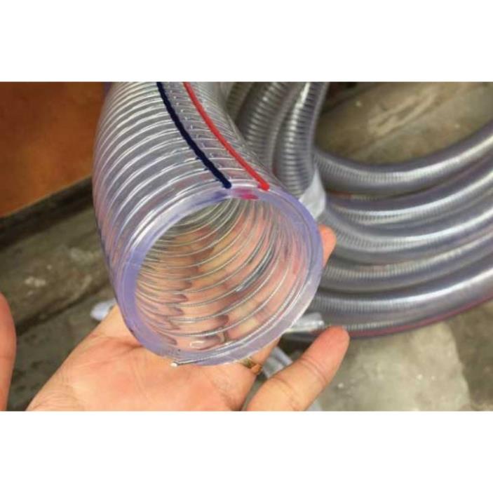 Ống nhựa mềm lõi thép phi 27mm chuyên dẫn hóa chất, dẫn dầu, hút thổi liệu, dẫn nước áp lực cao đơn giá 2m
