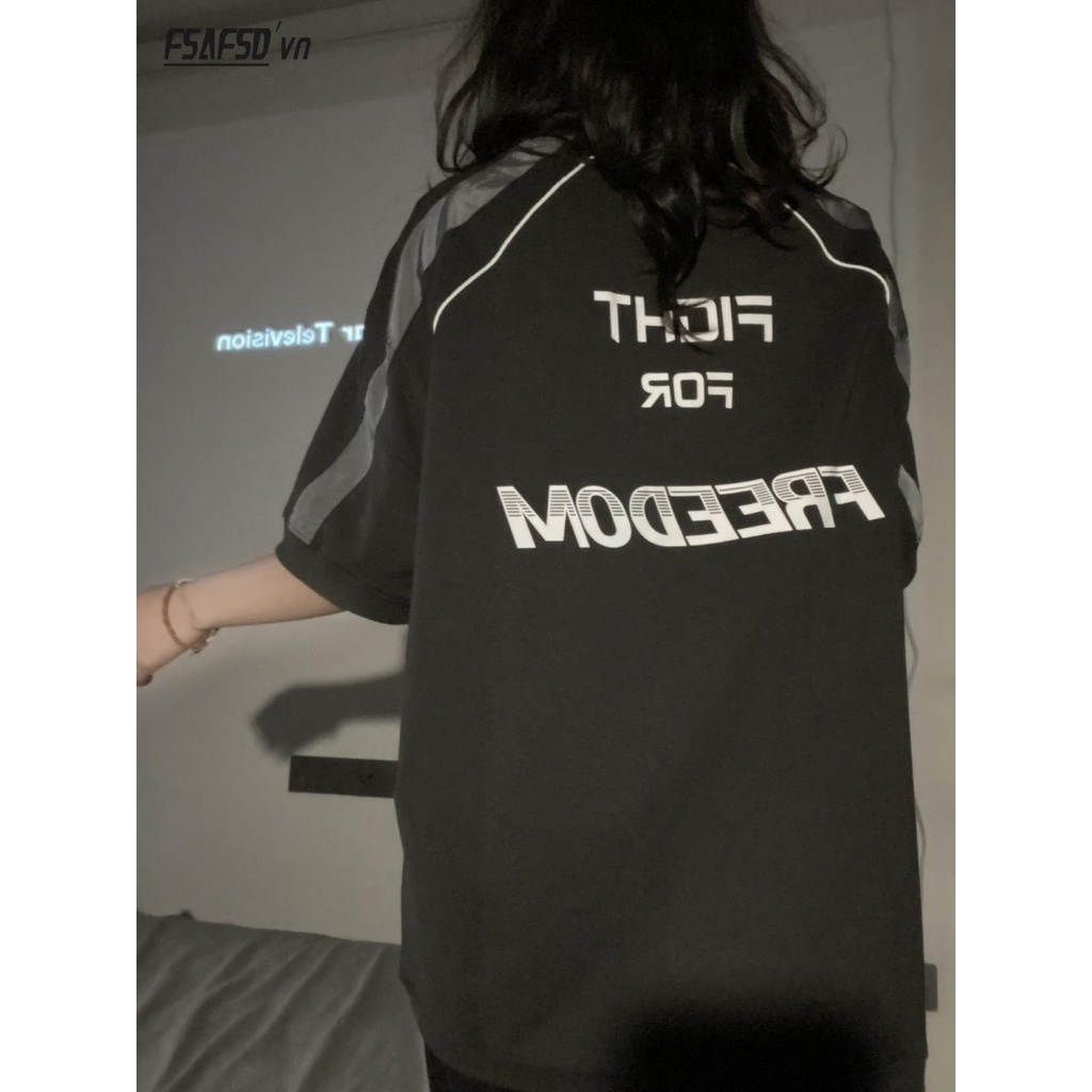 Áo Thun Nữ Tay Ngắn Hở Vai Phong Cách Mỹ Thời Trang Cá Tính