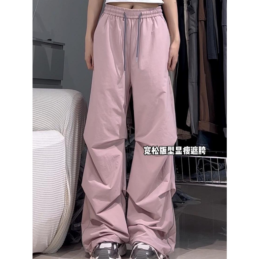 Quần Dài Ống Rộng Lưng Cao Phong Cách Hip Hop Thời Trang Mùa Hè Cho Nữ