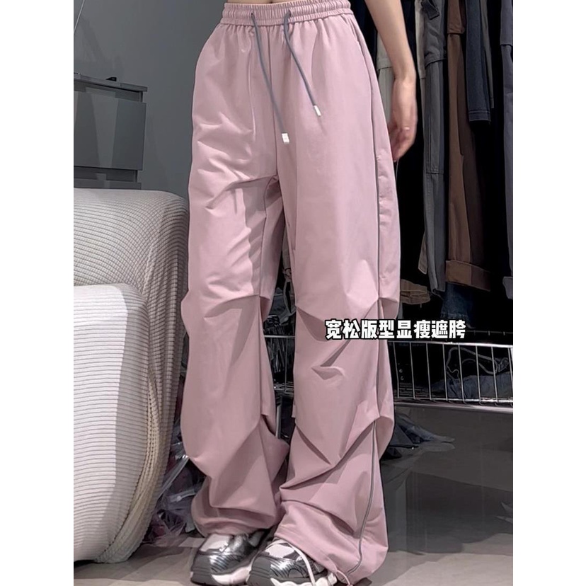 Quần Dài Ống Rộng Lưng Cao Phong Cách Hip Hop Thời Trang Mùa Hè Cho Nữ