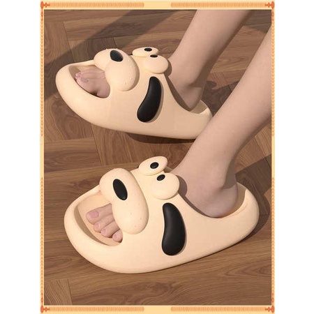 Dép bánh mì  Mùa hè nhà mới cặp đôi dễ thương hoạt hình chó dép và dép