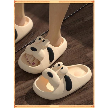 Dép bánh mì  Mùa hè nhà mới cặp đôi dễ thương hoạt hình chó dép và dép