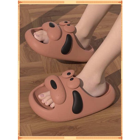 Dép bánh mì  Mùa hè nhà mới cặp đôi dễ thương hoạt hình chó dép và dép