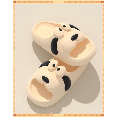 Dép bánh mì  Mùa hè nhà mới cặp đôi dễ thương hoạt hình chó dép và dép