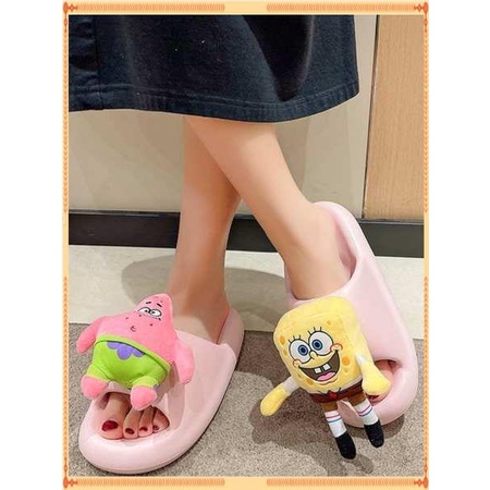 Dép bánh mì  Dép hoạt hình nữ đế dày SpongeBob