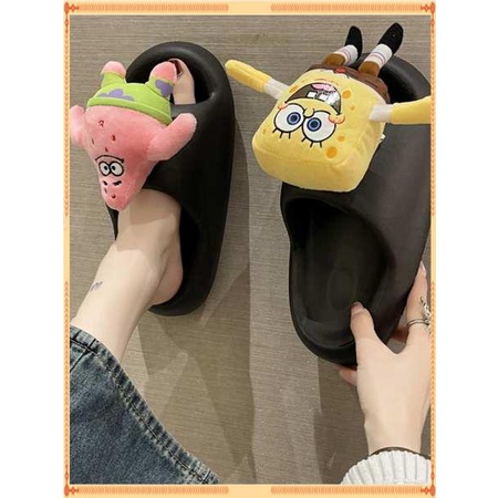 Dép bánh mì  Dép hoạt hình nữ đế dày SpongeBob