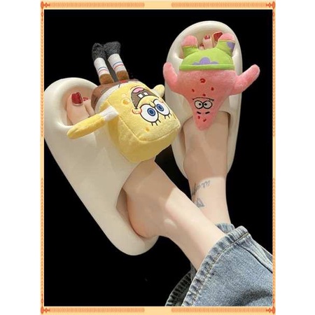 Dép bánh mì  Dép hoạt hình nữ đế dày SpongeBob