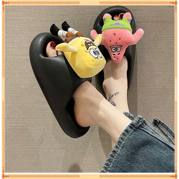 Dép bánh mì  Dép hoạt hình nữ đế dày SpongeBob