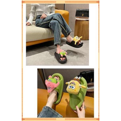 Dép bánh mì  Dép hoạt hình nữ đế dày SpongeBob