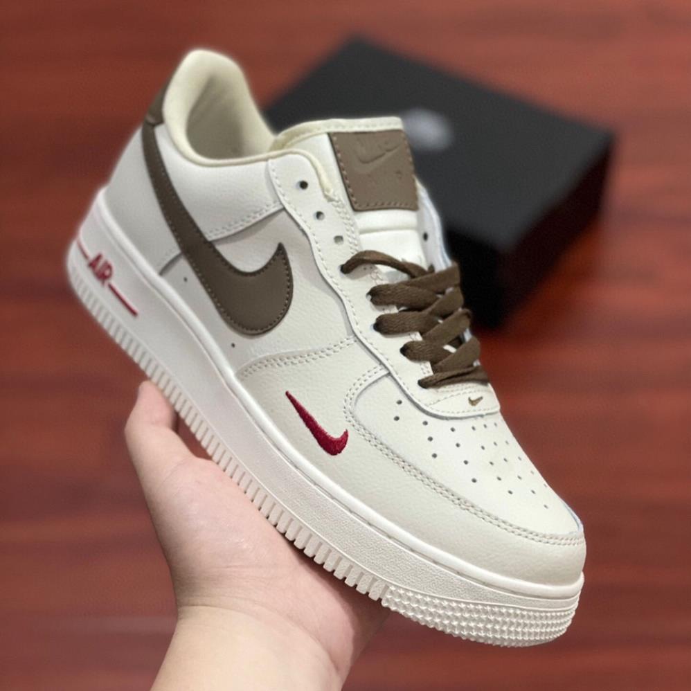 Giày AF1 trắng full thể thao sneaker hot trend  Force 1 vệt đen. nâu, xám full size nam nữ đầy đủ box bill tagialonggiay | BigBuy360 - bigbuy360.vn