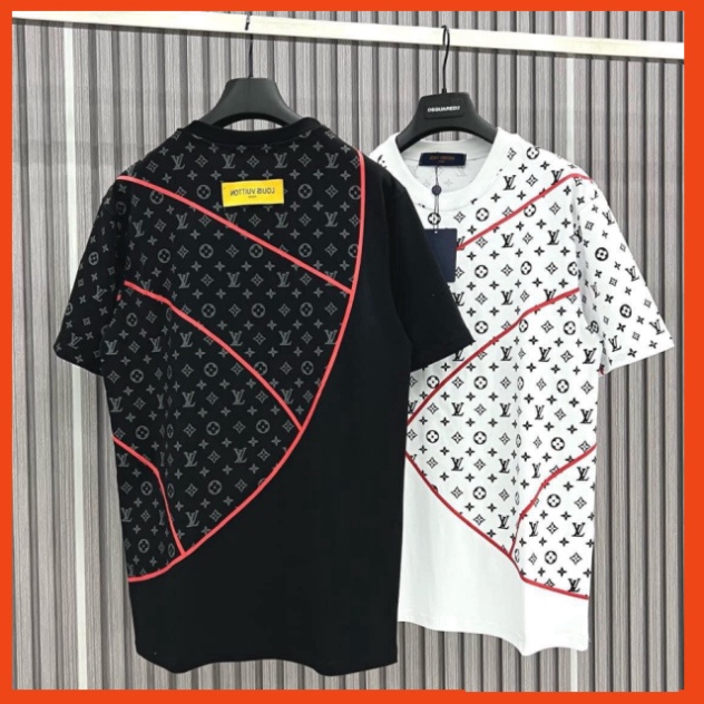 Áo Phông Nam Nữ LV Họa Tiết Monogram Viền Hoa Cực Nét - Áo Thun Siêu Cấp Chất Cotton Cao Cấp Form Dáng Rộng Hot Tren