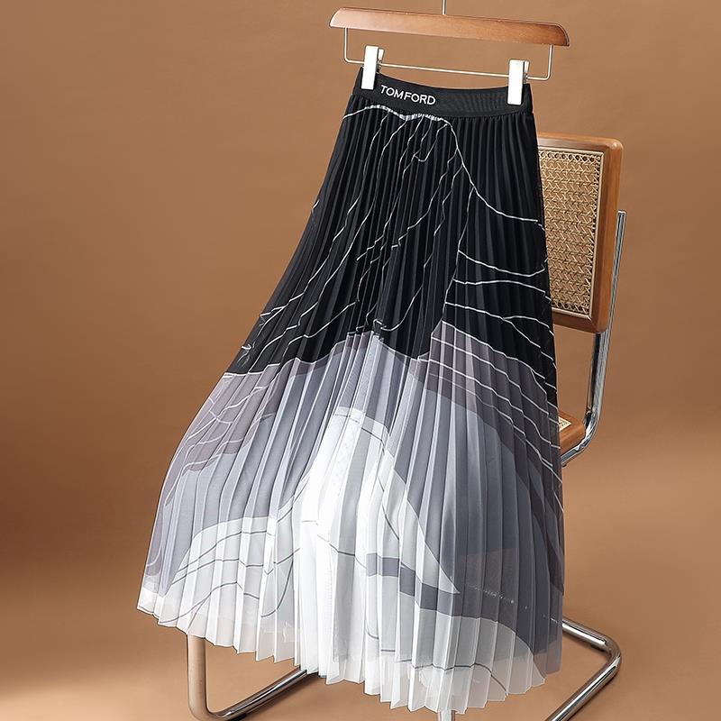 Chân Váy Lưới Dáng Chữ a Xếp Ly Thời Trang Mùa Hè 2023