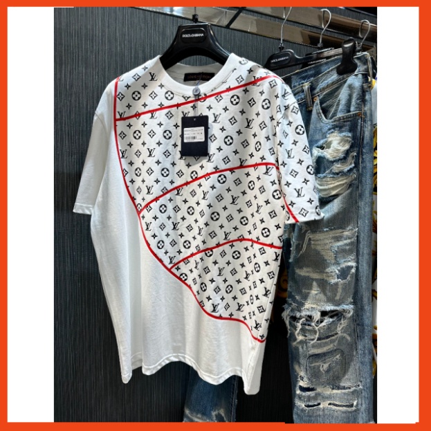 Áo Phông Nam Nữ LV Họa Tiết Monogram Viền Hoa Cực Nét - Áo Thun Siêu Cấp Chất Cotton Cao Cấp Form Dáng Rộng Hot Tren | BigBuy360 - bigbuy360.vn