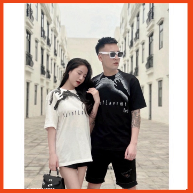 Áo Phông Tay Nam Nữ In Hình Đôi Bàn Tay Với Cổ Tròn - Áo Thun Nam Nữ Unisex Cao Cấp Chất Liệu Dày Dặn. 8 9 | BigBuy360 - bigbuy360.vn
