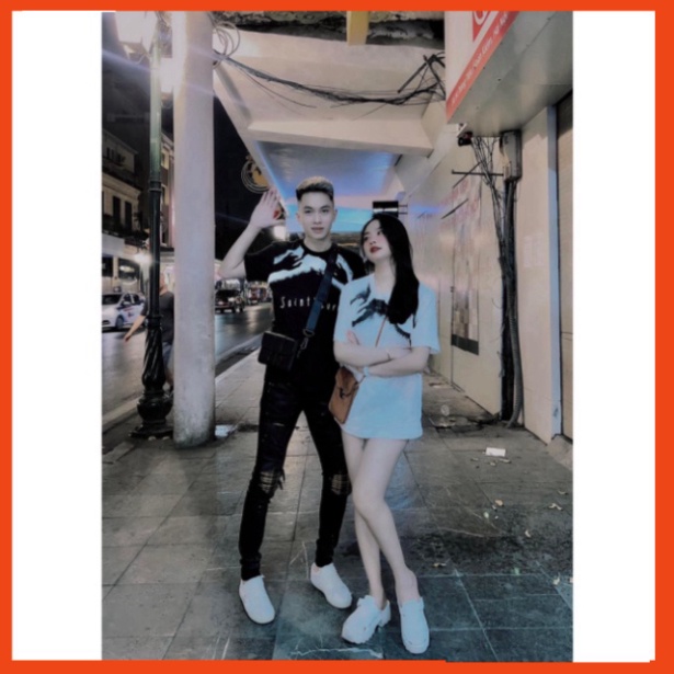 Áo Phông Tay Nam Nữ In Hình Đôi Bàn Tay Với Cổ Tròn - Áo Thun Nam Nữ Unisex Cao Cấp Chất Liệu Dày Dặn. 8 9 | BigBuy360 - bigbuy360.vn