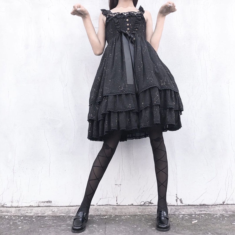 Quần Tất Mỏng Đính Nơ Phong Cách lolita Nhật Bản Dễ Thương Dành Cho Nữ