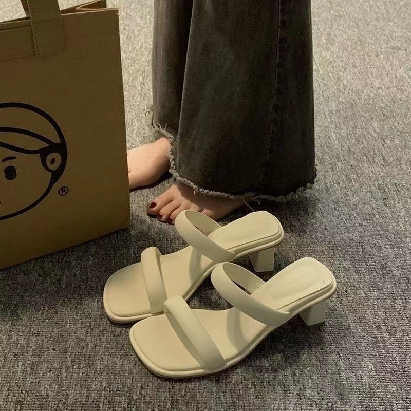 Mới thoải mái thời trang phụ nữ cao gót sandal