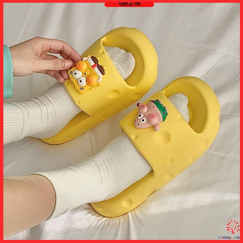 Sandal nữ Bọt biển phụ nữ dày nhà mát mẻ kéo