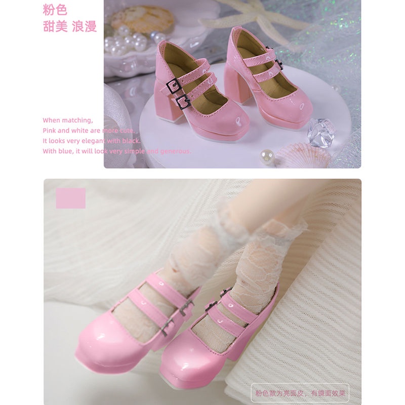 Giày Cao Gót 3 Mũi 60cm Bằng Da Thời Trang Quyến Rũ Cho Búp Bê Barbie Ye Loli 5.26