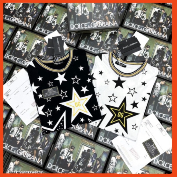 Áo phông nam nữ Premium in hình ngôi sao Dolce DG vàng đen quanh áo. Áo Thun Nam Nữ In Hình Ngôi Sao Siêu Hot 8 9 | BigBuy360 - bigbuy360.vn