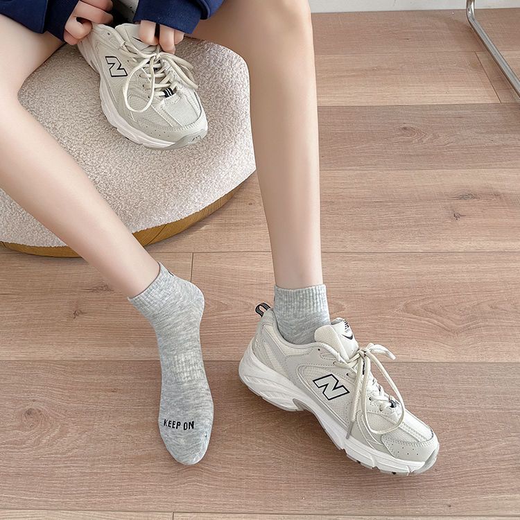 Vớ Thể Thao Ngắn Mỏng Phong Cách Nhật Bản Hàn Quốc Dễ Phối Đồ Cho Nữ