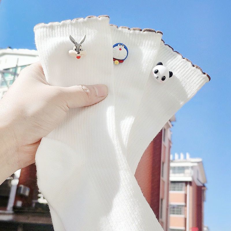 Đôi Vớ Mỏng Họa Tiết Hoạt Hình Dễ Thương Bắt Mắt