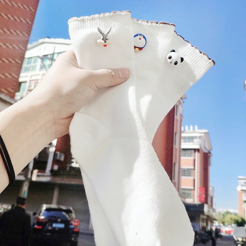 Đôi Vớ Mỏng Họa Tiết Hoạt Hình Dễ Thương Bắt Mắt