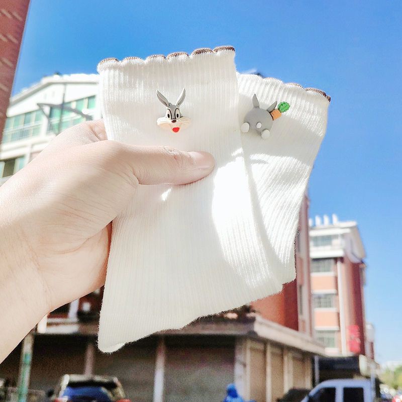 Đôi Vớ Mỏng Họa Tiết Hoạt Hình Dễ Thương Bắt Mắt