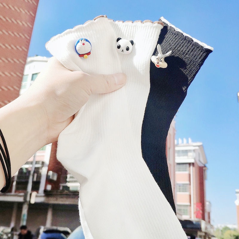 Đôi Vớ Mỏng Họa Tiết Hoạt Hình Dễ Thương Bắt Mắt