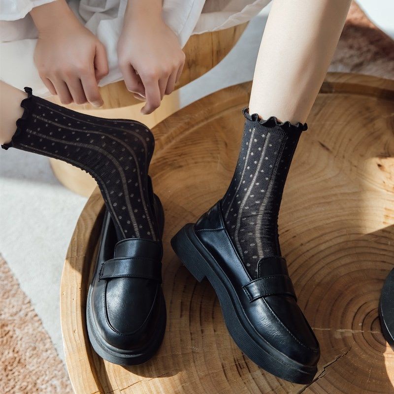 Vớ Lưới Siêu Mỏng Thoáng Khí Chống Trượt Thời Trang Mùa Hè Cho Nữ