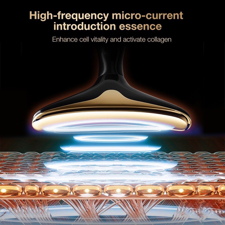 Máy massage mặt cầm tay ion mini 3 đầu