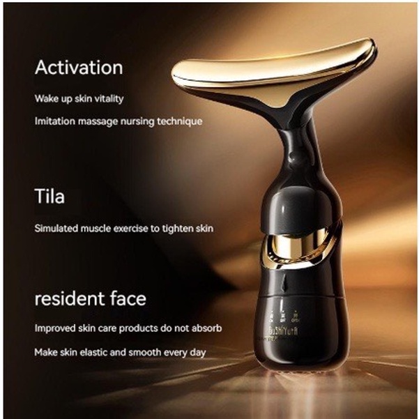 Máy massage mặt cầm tay ion mini 3 đầu