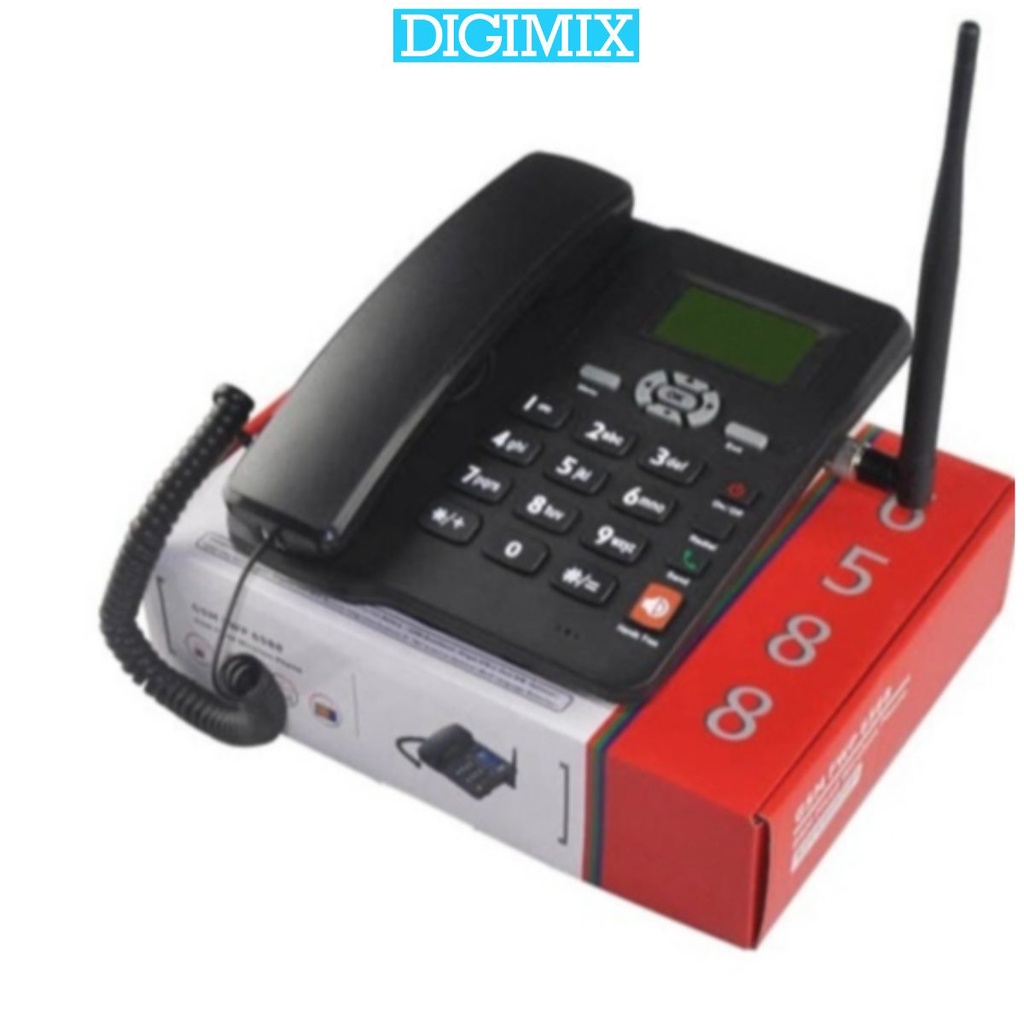 Điện Thoại Bàn Lắp 2 Sim Dùng Tiếng Việt DIGIMIX 6588 Lắp Mọi Loại Sim Di Động, Gphone, HomePhone