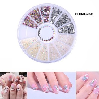 Hạt Đá Tròn 3D Lấp Lánh Đính Móng Nghệ Thuật