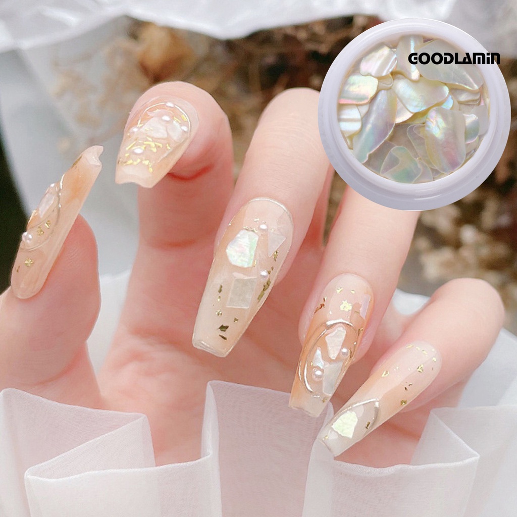 1 Hộp Đá Vỏ Sò 3D Lấp Lánh Dùng Trang Trí Móng Tay Nghệ Thuật