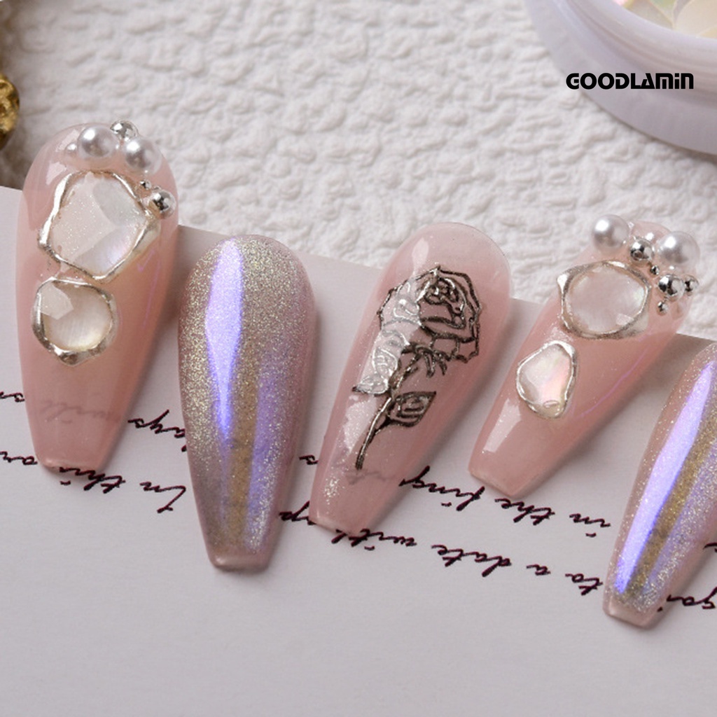 1 Hộp Đá Vỏ Sò 3D Lấp Lánh Dùng Trang Trí Móng Tay Nghệ Thuật