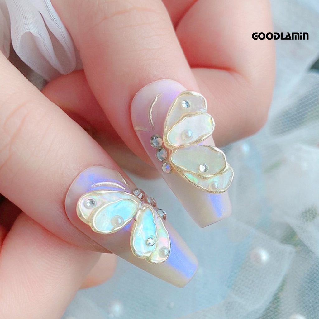 1 Hộp Đá Vỏ Sò 3D Lấp Lánh Dùng Trang Trí Móng Tay Nghệ Thuật