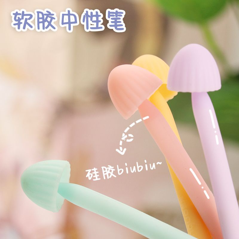 Bút Mực Nước Bằng Silicon Gel Cỡ Lớn 0.5Mm Họa Tiết Hoạt Hình Dễ Thương Cho Học Sinh