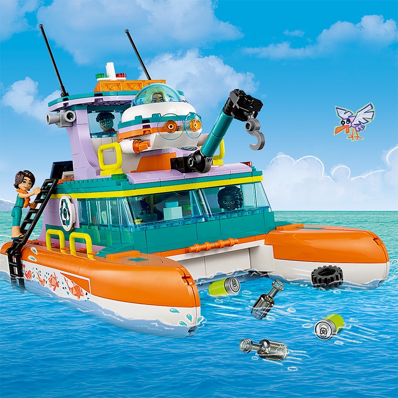 Đồ Chơi Lắp Ráp Tàu Cứu Hộ Sinh Vật Biển Lego Friends 41734 (717 chi tiết)