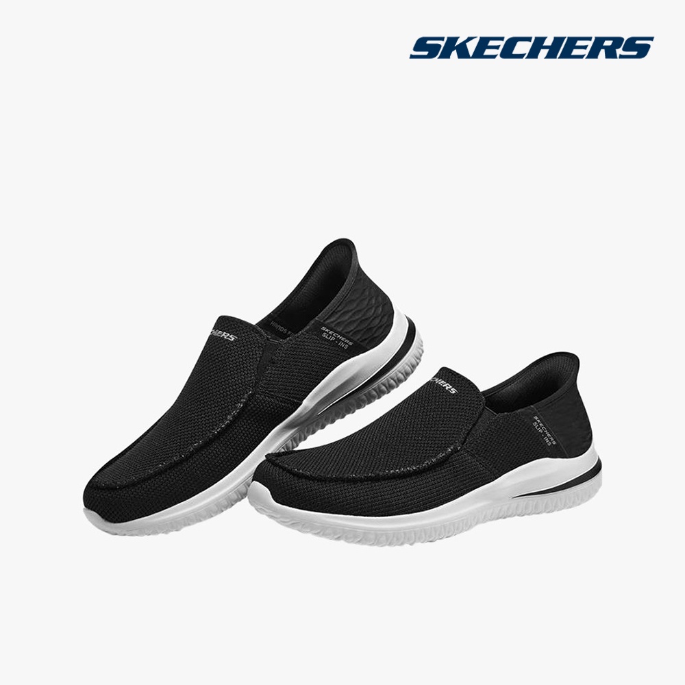 SKECHERS - Giày slip on nam Delson 3.0 BLK-210604