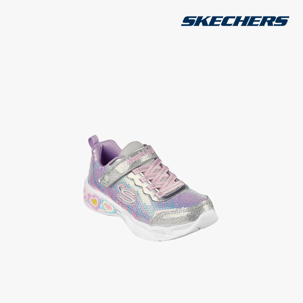 SKECHERS - Giày sneakers bé gái cổ thấp Sweetheart Lights SMLT-302313L