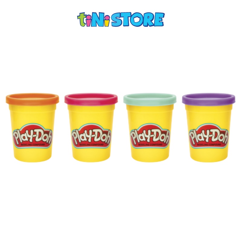 tiNiStore-Bộ đồ chơi đất nặn 4 màu pastel Play-Doh (4x4oz) E4869
