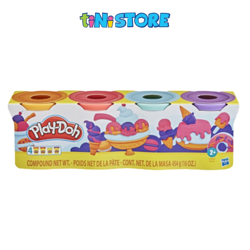 tiNiStore-Bộ đồ chơi đất nặn 4 màu pastel Play-Doh (4x4oz) E4869