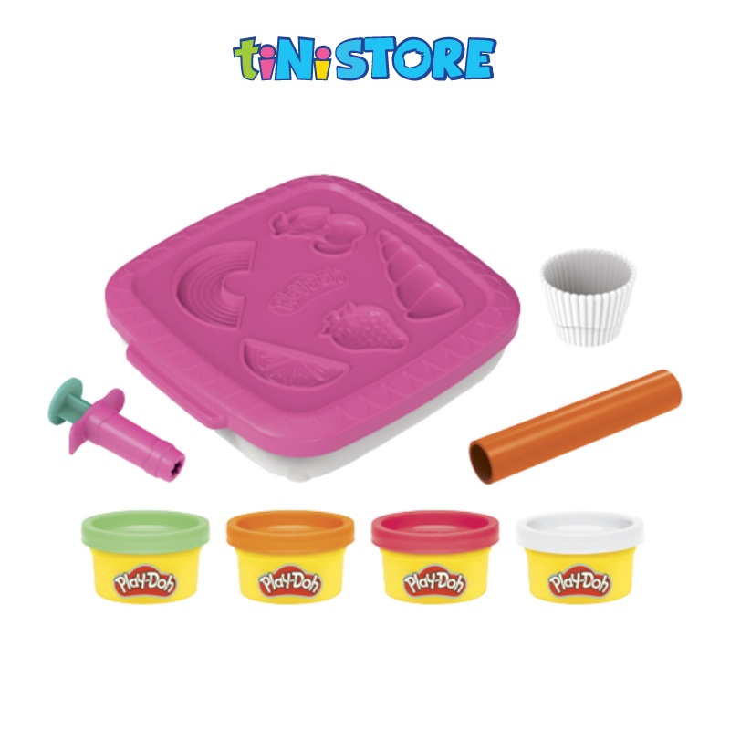 tiNiStore-Bộ đồ chơi đất nặn kèm khuôn bánh Cupcakes Play-Doh F7527