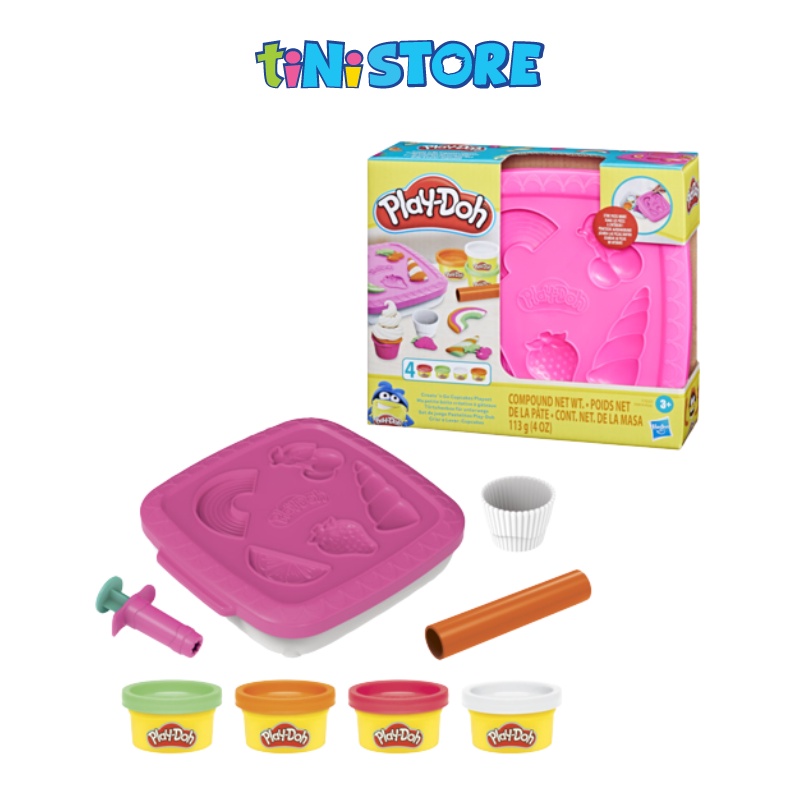 tiNiStore-Bộ đồ chơi đất nặn kèm khuôn bánh Cupcakes Play-Doh F7527