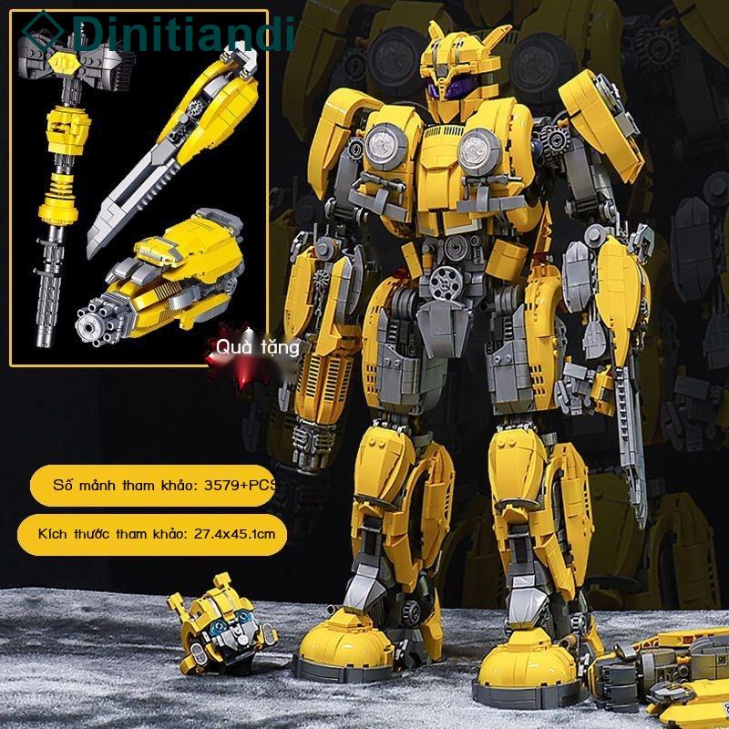 💥Sẵn sàng giao hàng🎊Tương thích LEGO Transformers Robot Optimus Hornet mô hình xe khối ghép đồ chơi khổng lồ