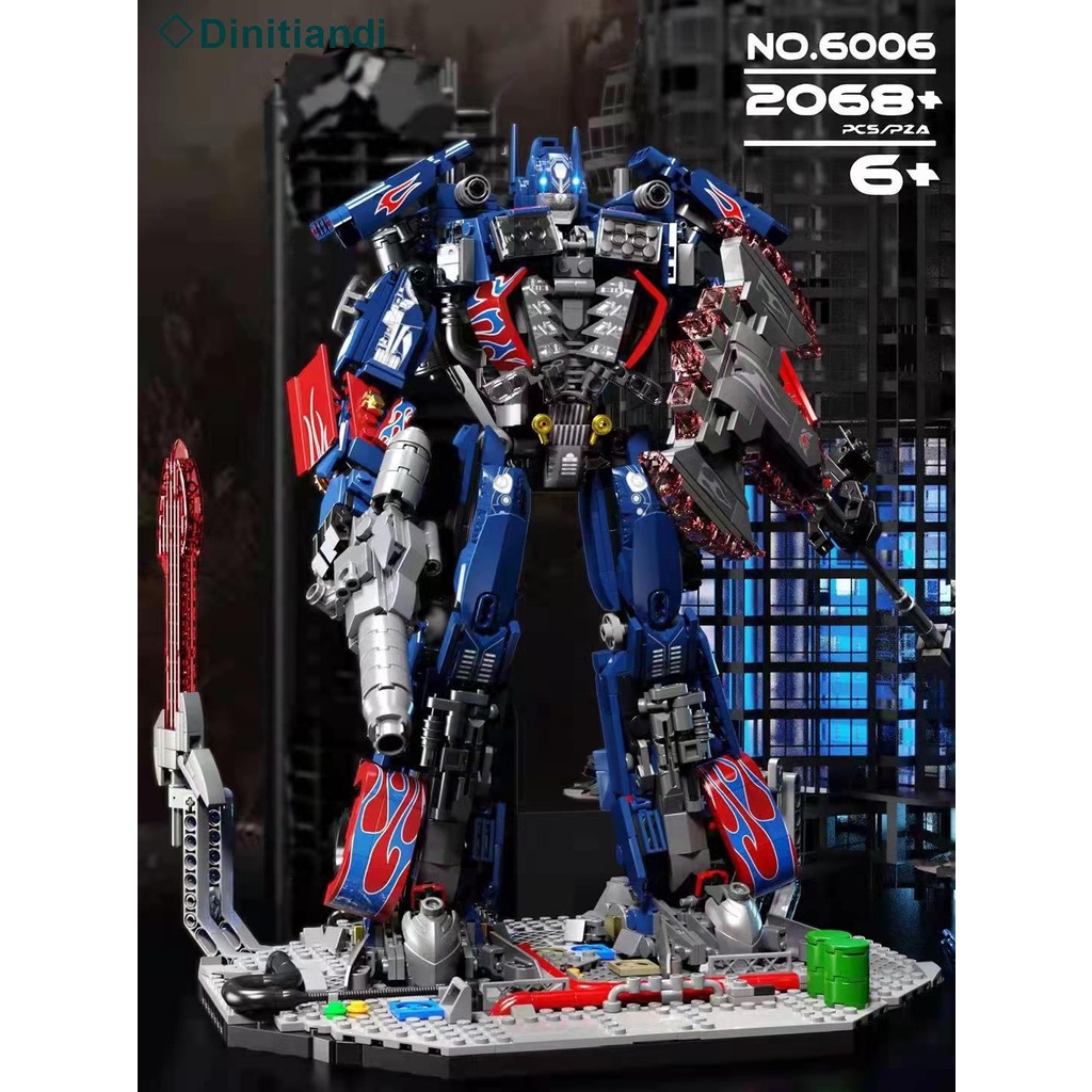 💥Sẵn sàng giao hàng🎊Tương thích LEGO Transformers Robot Optimus Hornet mô hình xe khối ghép đồ chơi khổng lồ