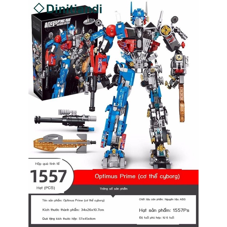 💥Sẵn sàng giao hàng🎊Tương thích LEGO Transformers Robot Optimus Hornet mô hình xe khối ghép đồ chơi khổng lồ